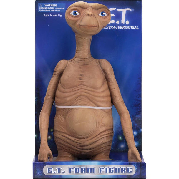 Profil latéral de la figurine E.T. édition limitée montrant la texture en latex et caoutchouc