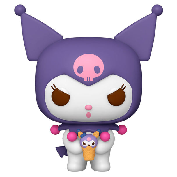 Figurine Funko POP Kuromi de Hello Kitty and Friends en vinyle, hauteur 9cm, présentée en boîte cadeau