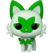 Figurine Funko POP Sprigatito Pokémon en vinyle de 9cm sur fond blanc avec boîte cadeau visible