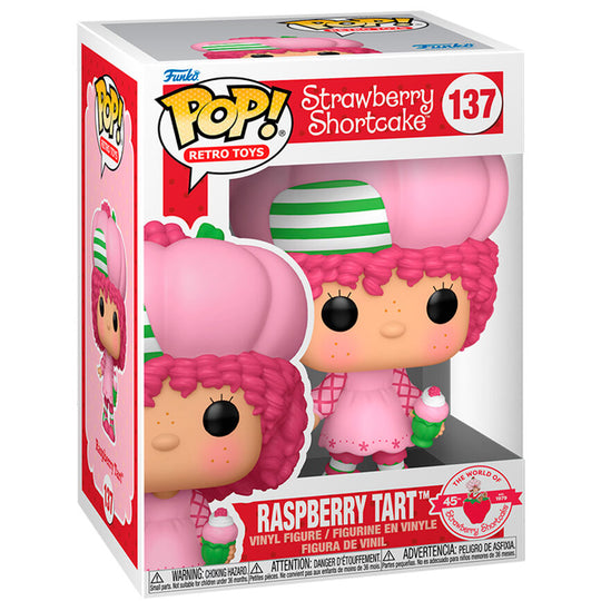 Détail de la figurine Funko POP Raspberry Tart avec ses couleurs vives et son design unique