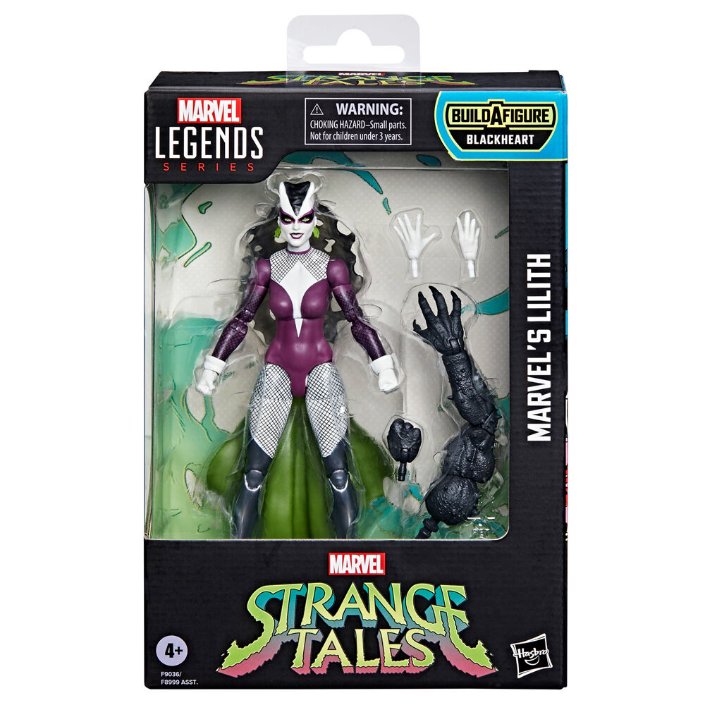 Figurine Marvel Lilith 15 cm articulée vue de face avec accessoires
