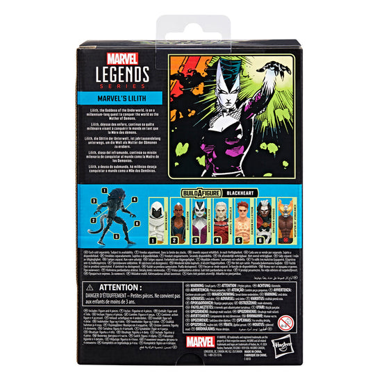 Accessoires complets fournis avec la figurine Marvel Lilith par HASBRO