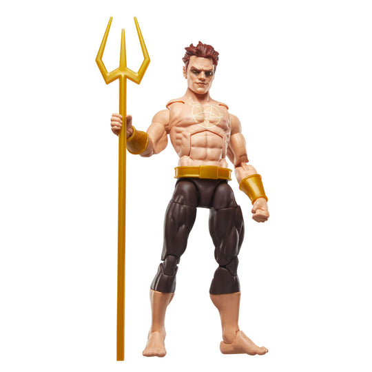 Figurine Marvel Daimon Hellstrom posée avec accessoires sur fond blanc