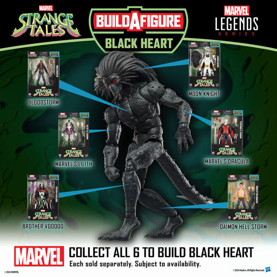 Figurine Daimon Hellstrom Marvel Strange Tales exposée avec autres figurines HASBRO