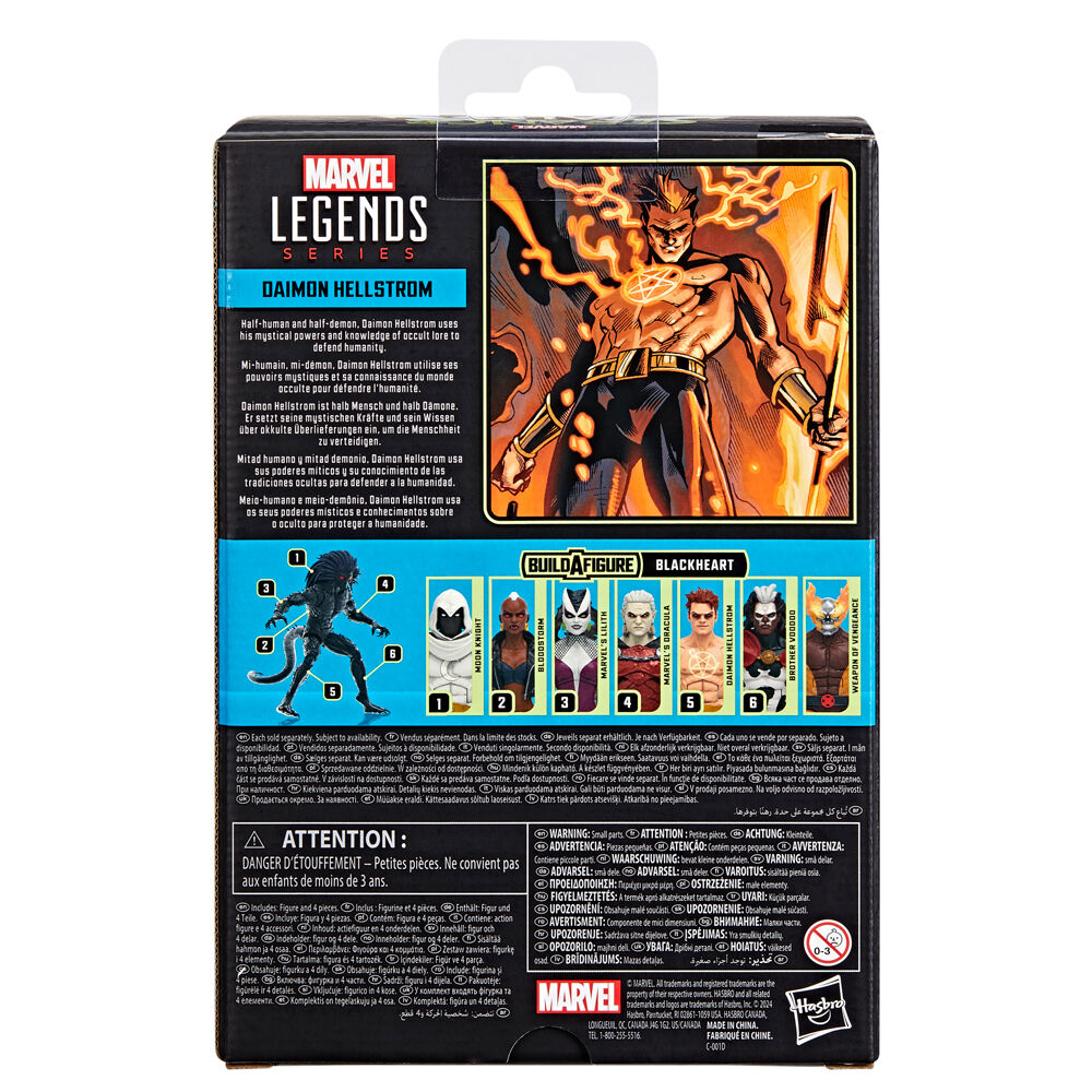 Comparaison taille figurine Daimon Hellstrom 15cm avec une pièce de monnaie