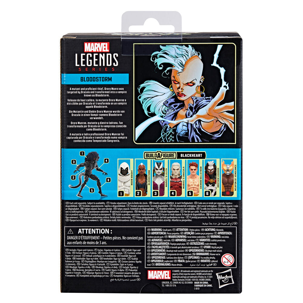 Boîte officielle HASBRO contenant la figurine Marvel Bloostorm et accessoires
