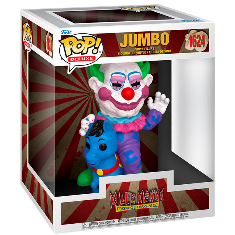 Vue latérale de la figurine POP Deluxe Jumbo Klowns From Outer Space montrant la qualité des finitions et la taille imposante