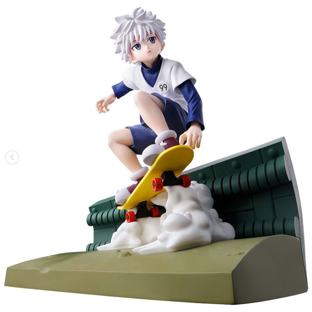 Figurine Killua Zoldyck Hunter x Hunter 8cm vue de face avec détails précis