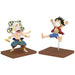Figurine One Piece Monkey D Luffy & Enel vue de face avec détails colorés et finition soignée
