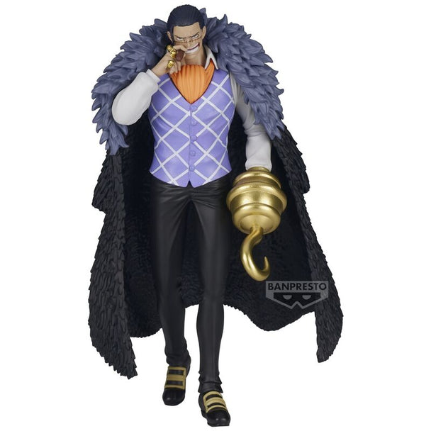 Figurine Crocodile Shukko One Piece 17cm vue de face avec détails précis et couleurs vives