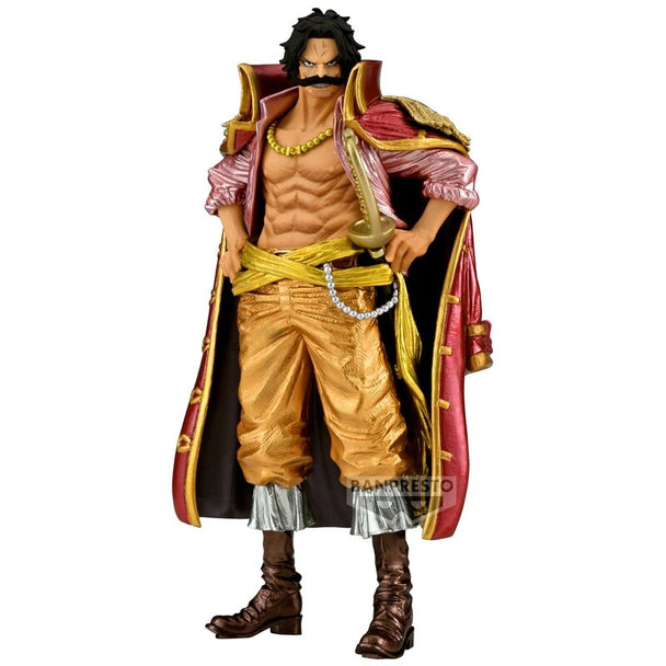 Figurine Gold D. Roger One Piece 23cm vue de face avec détails précis