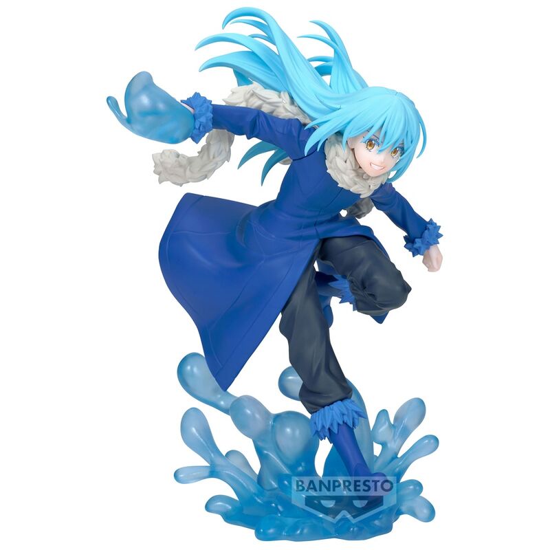 Figurine Rimuru Tempest de 19 cm vue de face avec détails colorés et expression dynamique