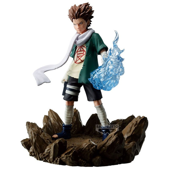 Vue rapprochée de la figurine Akimichi Choji Naruto Shippuden avec détails soignés
