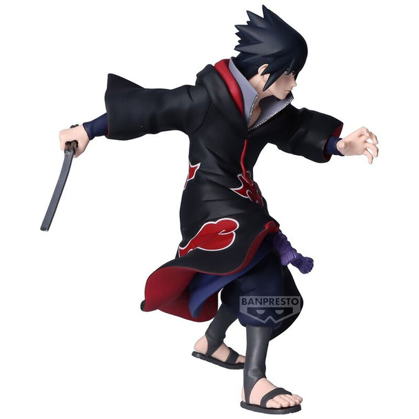 Profil gauche de la figurine Sasuke Uchiha IV Vibration Stars par BANPRESTO