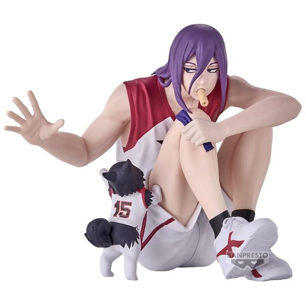Figurine Tetsuya de Kurokos Basketball en position dynamique, hauteur 10 cm, finition BANPRESTO