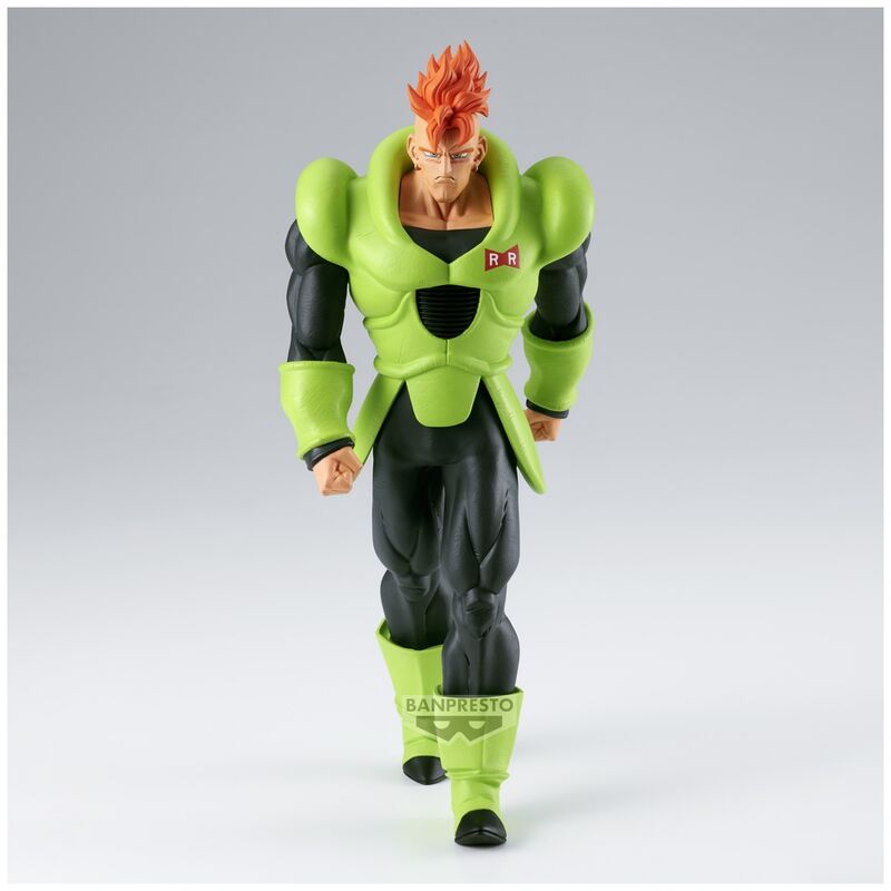 Profil gauche de la figurine Android 16 Dragon Ball Z Solid Edge avec finitions précises