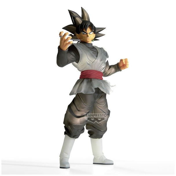 Vue de profil de la figurine Goku Black Clearise BANPRESTO 19 cm