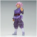 Vue de profil de la figurine Goku Black Super Saiyan Rose montrant les couleurs vives et finitions soignées