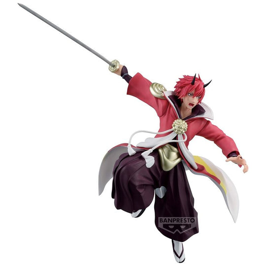 Figurine Benimaru posée sur un support, exposée sous un angle latéral mettant en valeur sa posture dynamique