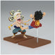 Vue latérale de la figurine Enel avec ses accessoires et posture caractéristique