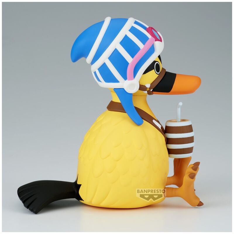 Vue arrière de la figurine Karoo Sofvimates One Piece mettant en valeur la posture et les accessoires