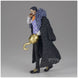 Zoom sur le visage expressif de la figurine Crocodile Shukko One Piece 17cm