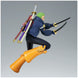 Vue latérale de la figurine Roronoa Zoro mettant en valeur sa tenue verte et ses sabres