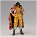 Vue rapprochée du visage expressif de la figurine Gold D. Roger One Piece