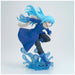 Zoom sur le visage de Rimuru Tempest figurine avec ses yeux expressifs et son sourire caractéristique