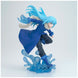 Zoom sur le visage de Rimuru Tempest figurine avec ses yeux expressifs et son sourire caractéristique