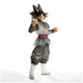 Détail du visage et des vêtements de la figurine Goku Black Clearise 19 cm