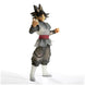 Détail du visage et des vêtements de la figurine Goku Black Clearise 19 cm