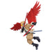 Photo de la figurine Hawks posée sur un socle, mettant en valeur sa taille et sa finition