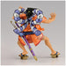 Détail du visage expressif de la figurine Kouzuki Oden One Piece, mettant en valeur la qualité de la peinture et du modelage