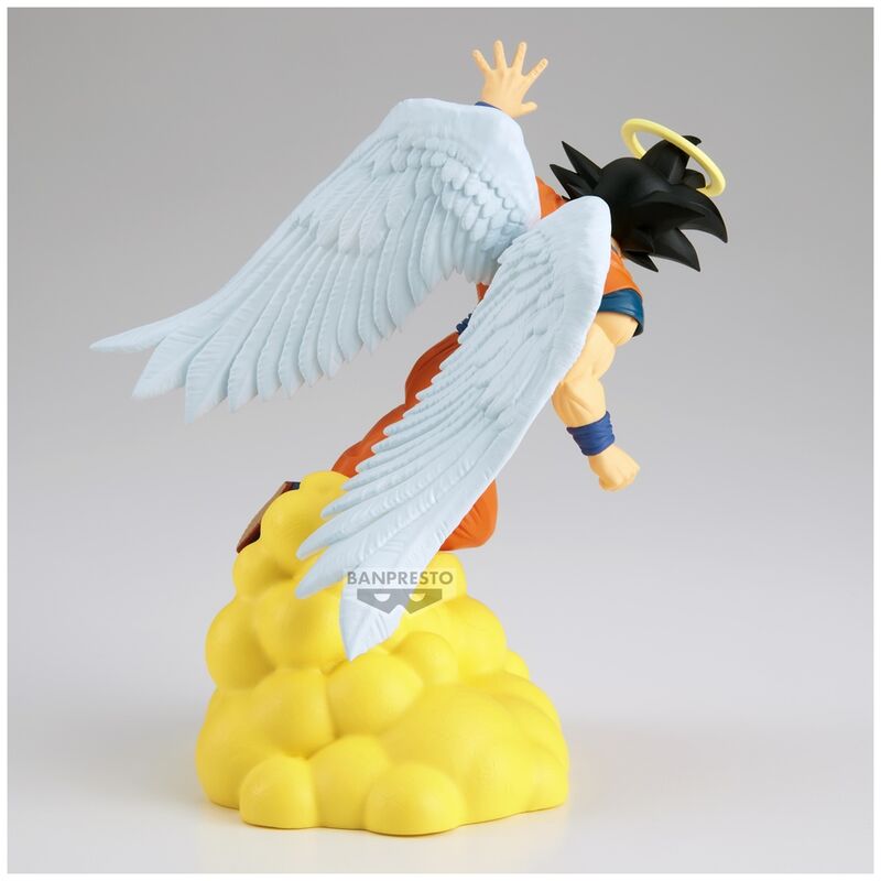 Zoom sur le visage expressif de la figurine Dragon Ball Z Son Goku History Box