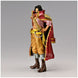 Figurine Gold D. Roger One Piece 23cm présentée sur socle officiel BANPRESTO
