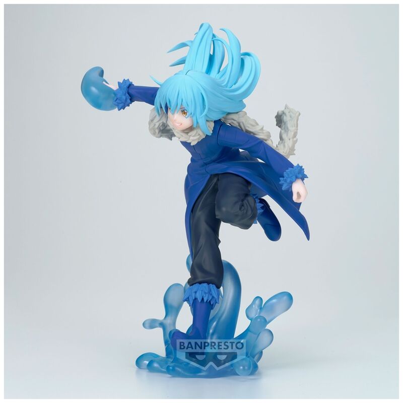 Figurine Rimuru Tempest posée sur son socle, idéale pour exposition et collection