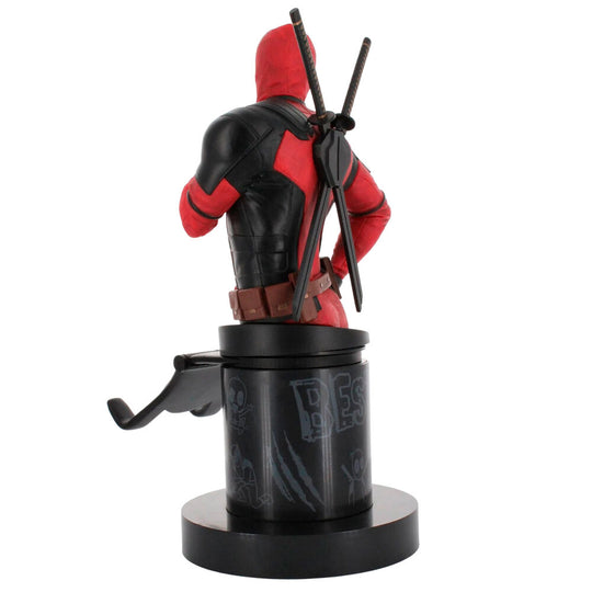 Vue arrière de la figurine Marvel Deadpool 3 Cable Guy montrant les détails du costume