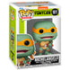 Figurine Funko POP Michelangelo des Tortues Ninja en vinyle de 9 cm présentée dans sa boîte cadeau.
