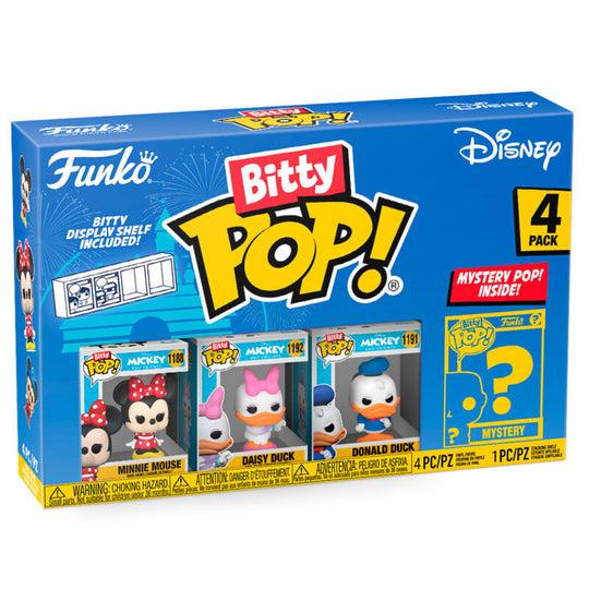 Packaging original du coffret Funko Bitty POP Disney Classic avec illustrations colorées