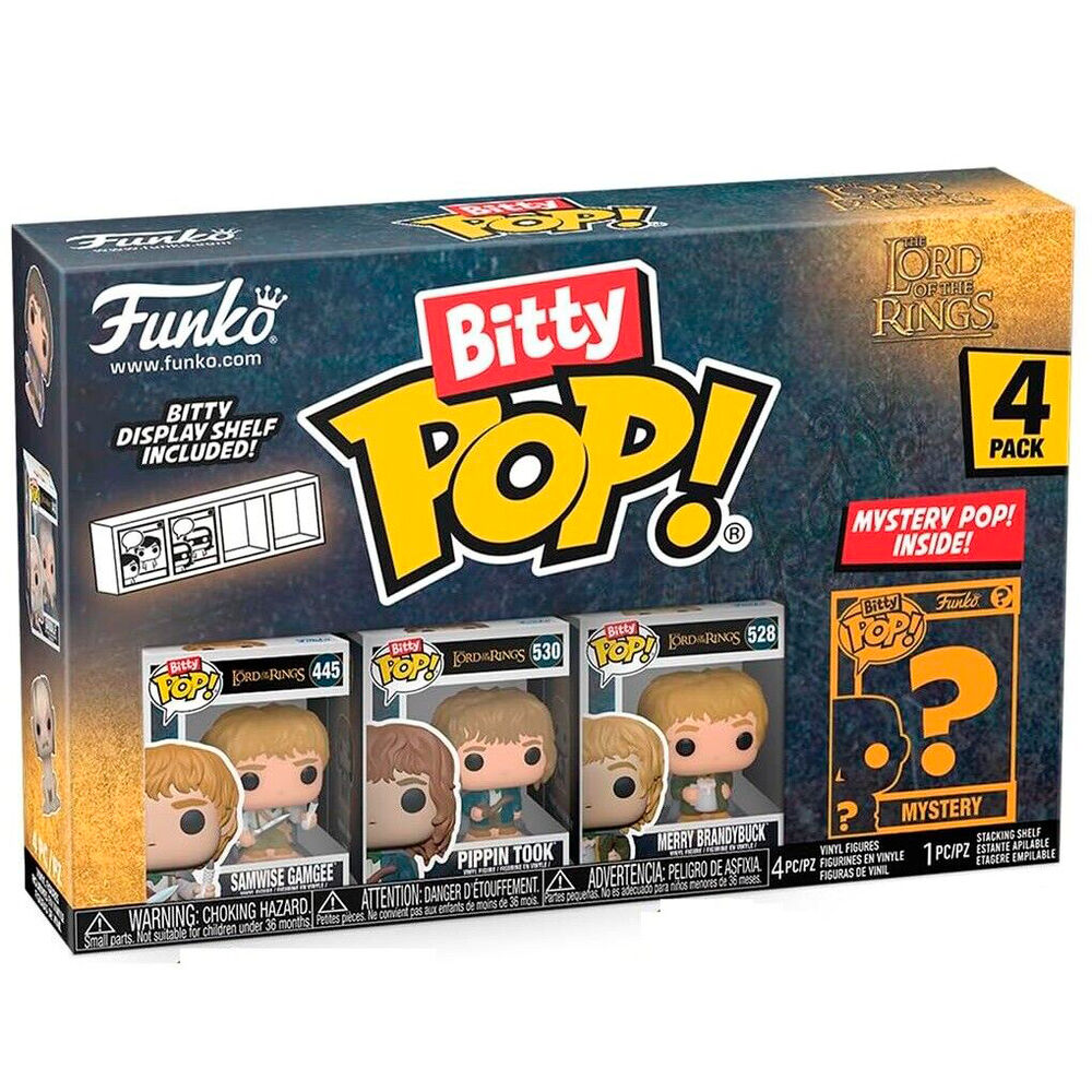 Figurine Bitty POP de Gandalf le Gris avec son bâton et chapeau emblématique