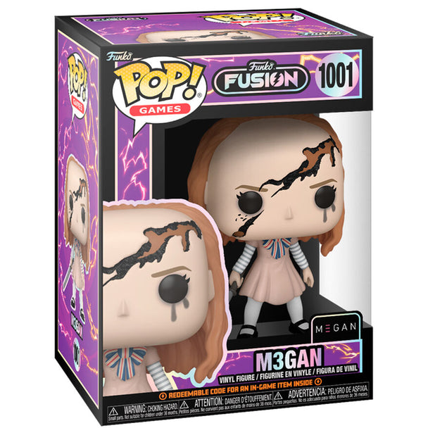 Vue rapprochée de la figurine Funko POP Megan montrant les détails exclusifs du design en vinyle