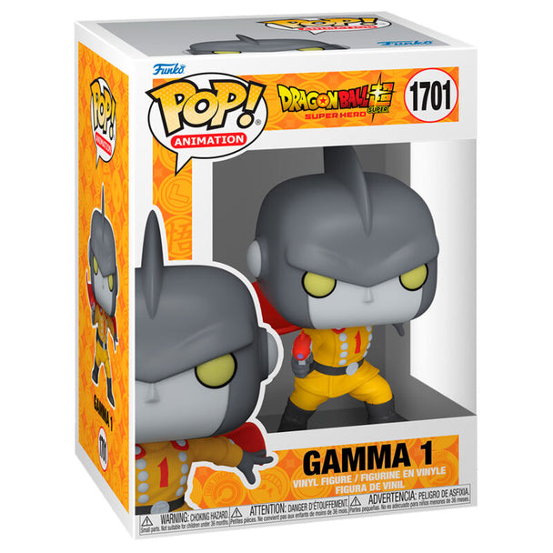 Figurine Funko POP Dragon Ball Super Gamma 1 en vinyle de 9 cm dans sa boîte cadeau officielle