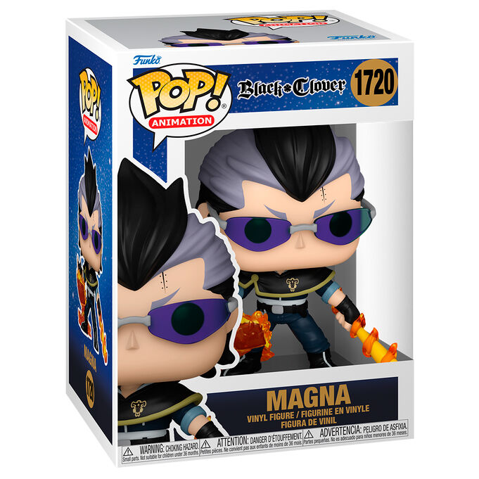 Figurine Funko POP Magna de Black Clover en vinyle, vue de face avec détails précis et couleurs vives