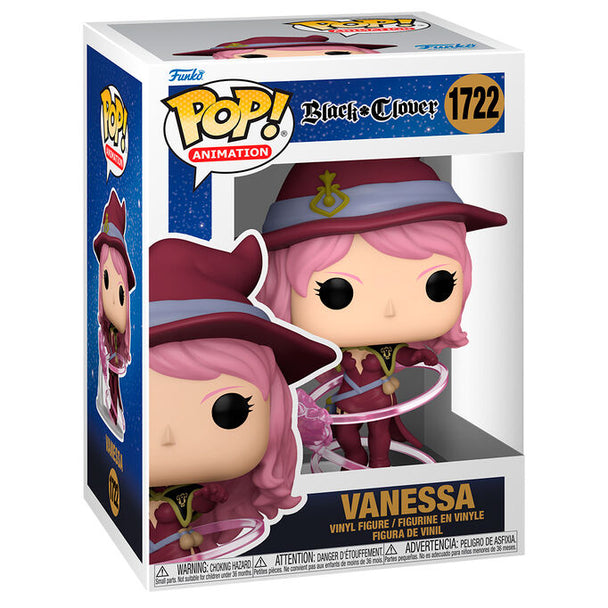 Figurine Funko POP de Vanessa de Black Clover en vinyle de 9 cm avec détails soignés