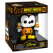 Figurine POP FUNKO Mickey Mouse Halloween en costume de citrouille, vue de face sur fond blanc