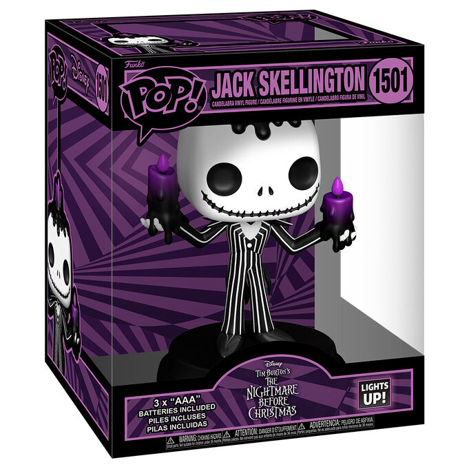 Figurine Funko POP Super Disney Nightmare Before Christmas de 17 cm vue de face, détaillée et colorée