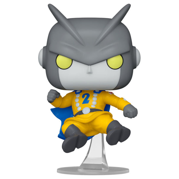 Vue rapprochée de la figurine Funko POP Gamma 2 de Dragon Ball Super avec détails précis et couleurs vives