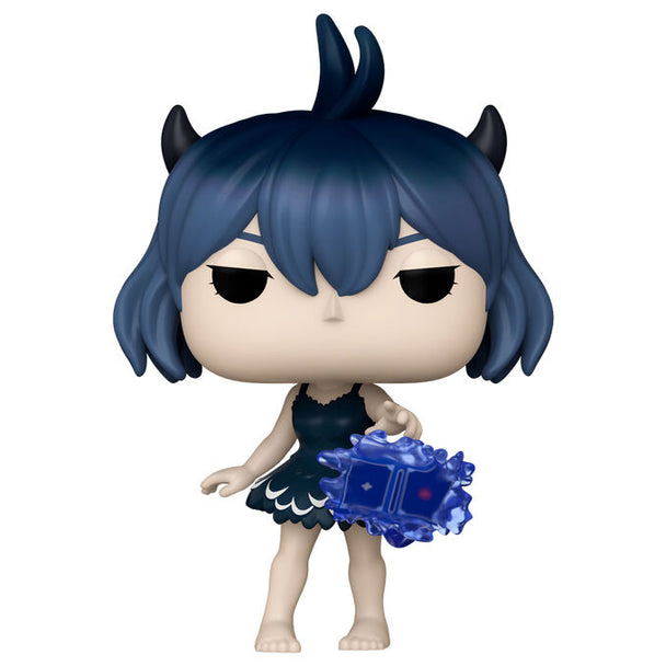 Vue rapprochée de la figurine Funko POP Secre de Black Clover avec détails précis et couleurs vives