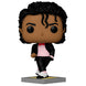 Vue rapprochée de la figurine POP Michael Jackson Billie Jean montrant les détails du costume et du visage
